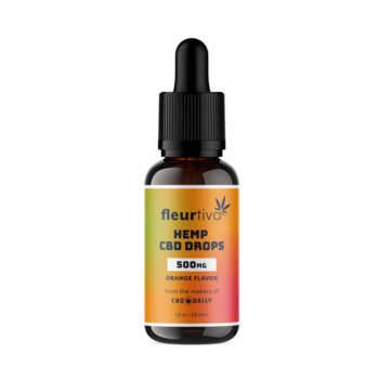 Hemp Based Drops | Orange Flavor | 500mg | Shop Fleurtiva